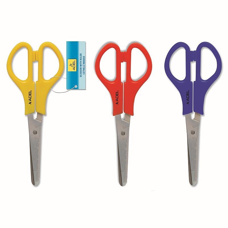 Foarfeca din otel inoxidabil, varfuri rotunjite, pentru hartie si carton - imagine 5